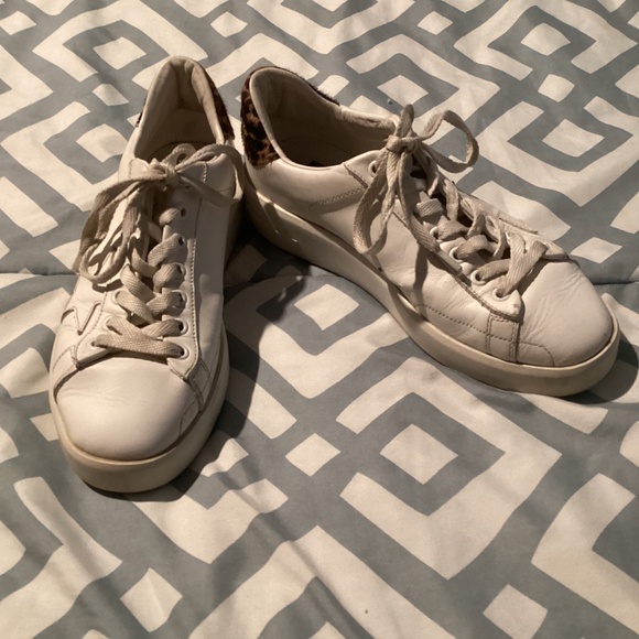 Women’s Golden Goose PureSTAR Leather Trainers with Leopard Print Heel - 36 EU - Picture 2 of 7